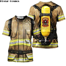 Load image into Gallery viewer, Family matching Outfits monther Kids clothes Firefighter Suit 3D Print Hoodies Fireman son daughter t shirts/Sweatshirt/Jacket 2