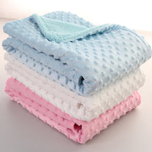 Load image into Gallery viewer, Baby Blanket &amp; Swaddling Newborn Thermal Soft Fleece Blanket Solid Bedding Set Cotton Quilt